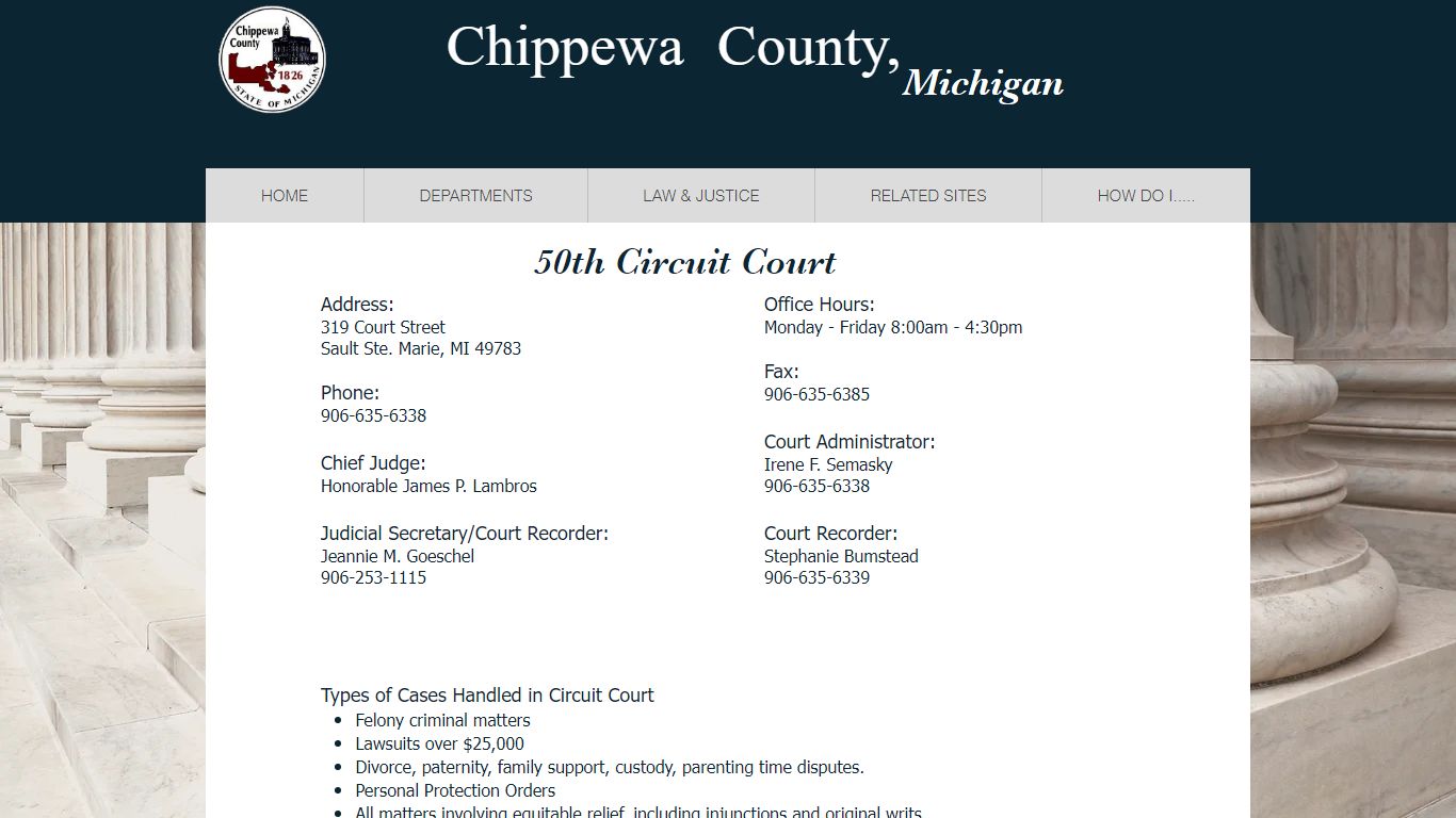 50TH CIRCUIT COURT | mysite