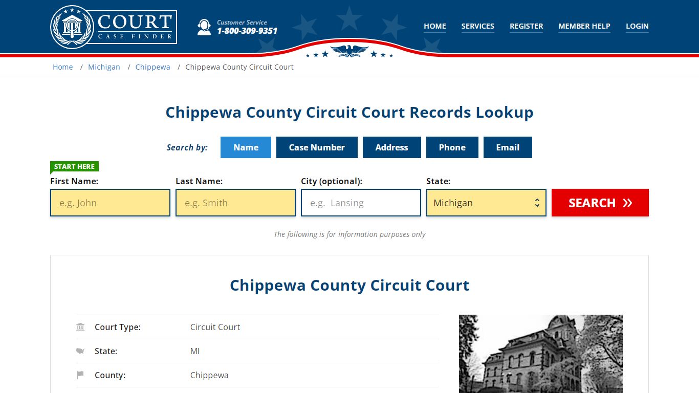 Chippewa County Circuit Court Records Lookup - CourtCaseFinder.com